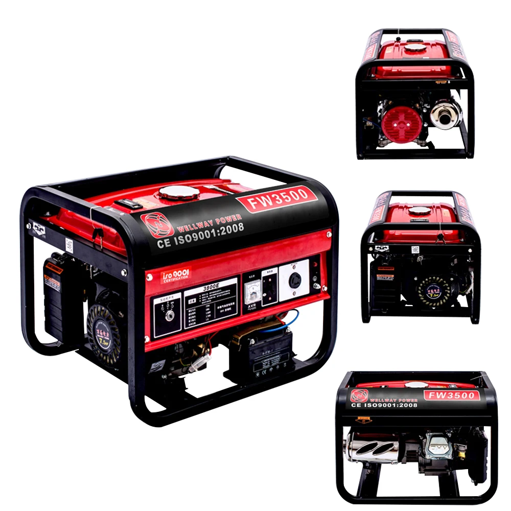  10L 3200 Starting Watts Gas Powered Portable Generator Electric Start Red