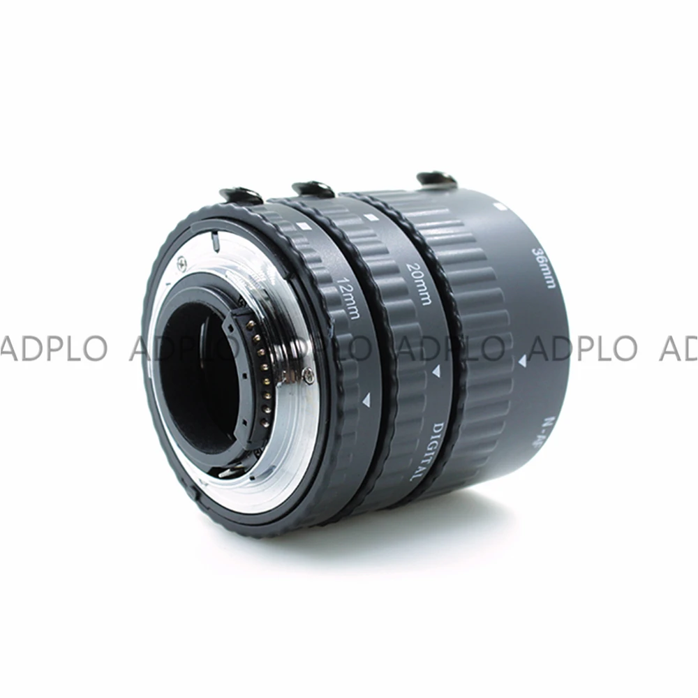 ADPLO для Nikon Металл Авто фокус Макро Удлинитель Набор MK-N-AF1-A 12+ 20+ 36 мм