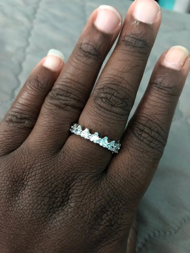 Vecalon кольцо с надписью «queen of Hearts», серебро 925 пробы, 4 мм, AAAAA, циркон, Cz, вечность, обручальное кольцо, кольца для женщин, хорошее ювелирное изделие