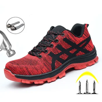 

Work Sneakers Men Indestructible Shoes Steel Toe Work Safety Boot Men Shoes Anti-puncture Working Shoes For Men Free Shipping