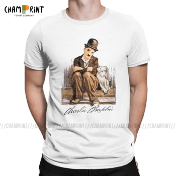 

2019 Fashion The One And Only Charlie Chaplain T-Shirts for Men Crew Neck Pure Cotton T Shirt King of Comedy Tees Gift Idea Tops