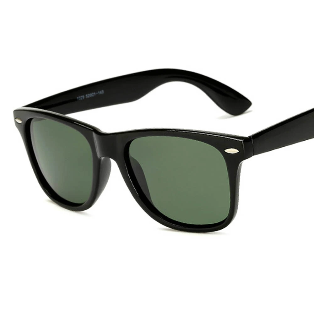 Брендовые поляризационные солнцезащитные очки для мужчин и женщин, солнцезащитные очки для вождения, модные дизайнерские солнцезащитные очки с покрытием UV400 Gafas Oculos De Sol - Цвет линз: bright black green