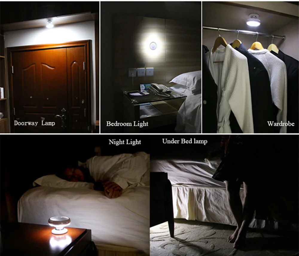The 360-degree rotating charging LED night-light is suitable for bedroom stairs and bathrooms