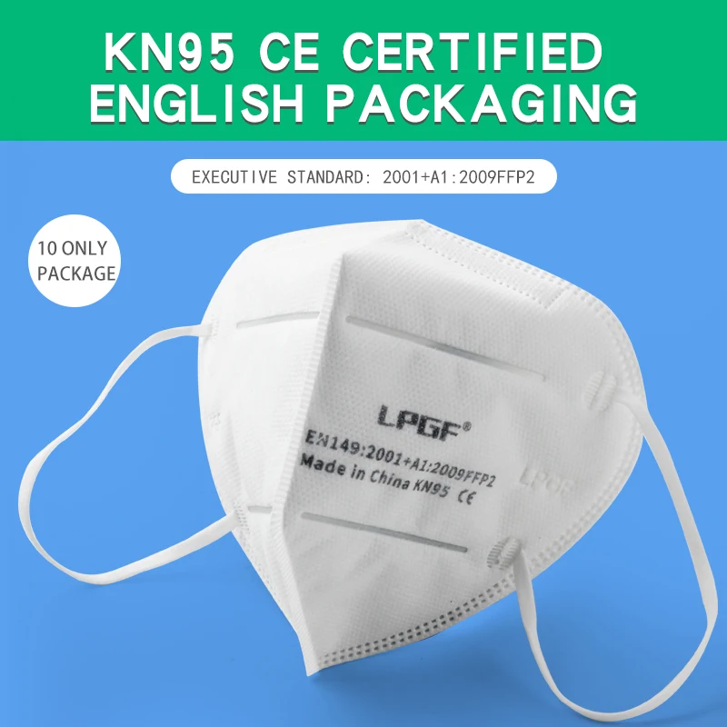 

In stock Face Masks KN95 Anti-Pollution Disposable Anti Viral Protective Masks PM2.5 Dust Filter Safety 6 Layer Mask