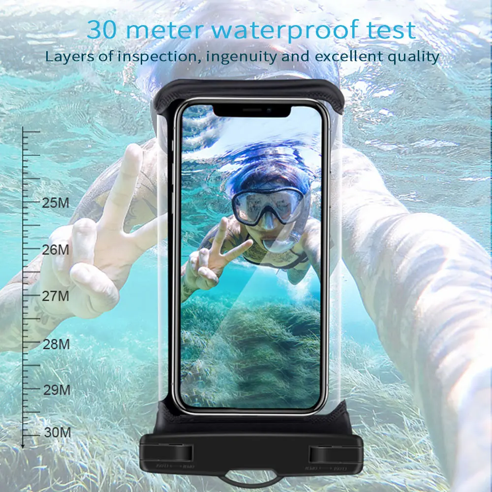 Водонепроницаемый Прозрачный чехол для дайвинга IPX8 30 м 6 5 дюйма телефона Redmi Note 8