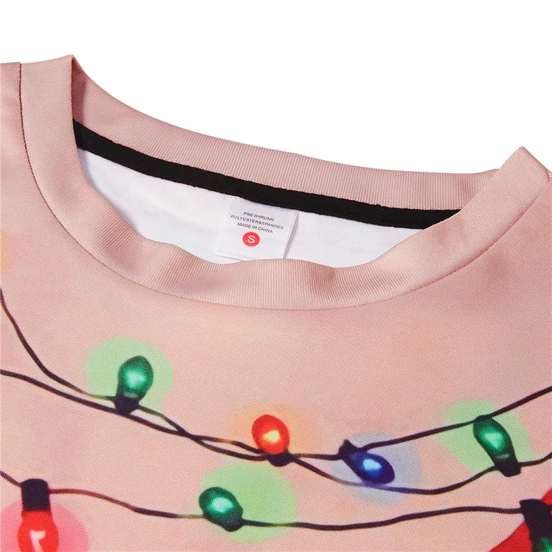Unisex Men Women 2020 Ugly Christmas Sweater Santa Elf Funny Christmas Fake Hair Jumper Autumn Winter Tops Clothing Wholesale