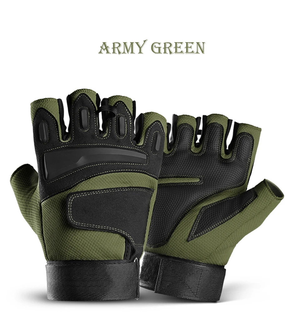 Half Finger Riding Gloves Summer Breathable Non-slip Men's Bicycle Gloves Outdoor Fishing Gloves Mountain Bike Guantes Ciclismo