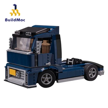 

Buildmoc Technic Car Engineering Heavy Dump Trailer Technic Truck Head Transporter Vehicle Building Blocks Toys Children Gifts