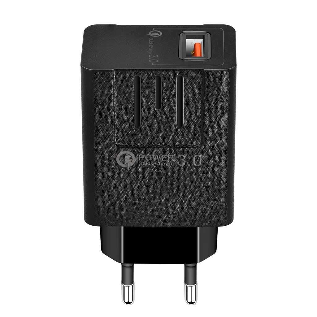 Мощность QC3.0 USB OnePort зарядное устройство Быстрая зарядка для Samung EU штекер настенный адаптер USB ЗУ для мобильного телефона Быстрая зарядка стены