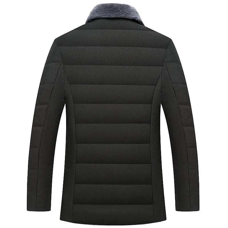 Middle-aged MEN'S Cotton-padded Coat Winter New Men'S Wear plus Velvet Hair One-piece MEN'S Cotton-quilted Coat