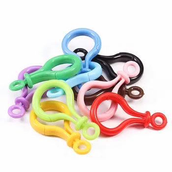 

5Pcs/Set Multicolor Plastic Lobster Clasps Buckles Bulb Shape Purse Key Ring Snap Hook Swivel Trigger Lanyard Bags Buckle