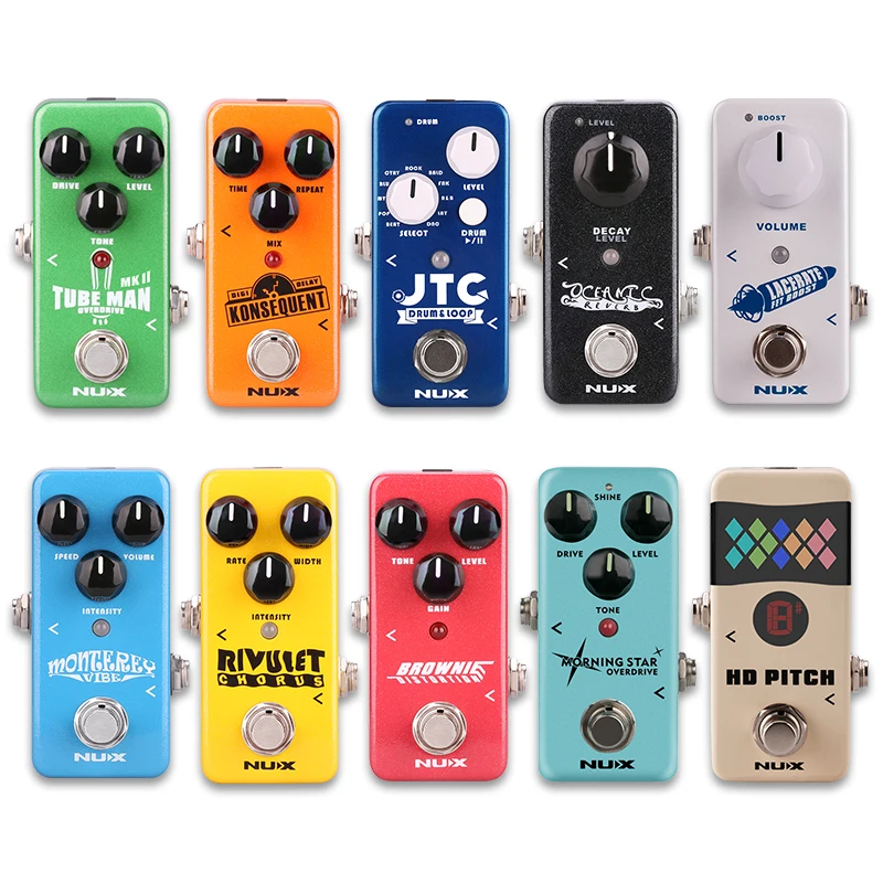 

NUX Overdrive/Distortion/Delay/Reverb/Chorus/Compressor/Mini Studio Guitar Effect Pedal