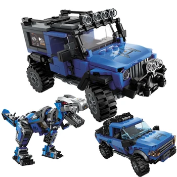 

3in1 Assemble compatible lepinblocks technic Mechanical Technology dinosaur animals Off-road truck Building Block Childrens Toys