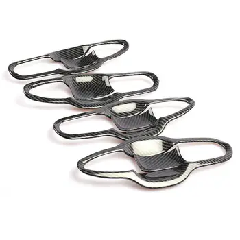 

Carbon Fiber Door Handle Bowl Protector Cover Trim Protector Cover Trim For Toyota Camry 2018-2020 Door Handle Bowl Newest