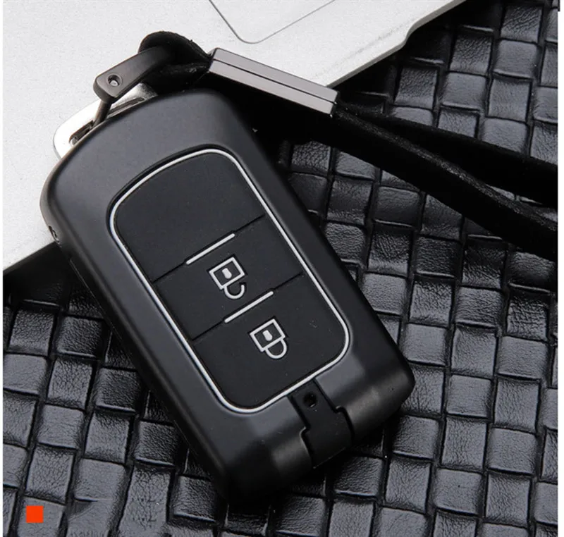Чехол для ключей из углеродного волокна для Mitsubishi Outlander Lancer 10 Pajero Sport ASX RVR L200, 3 кнопки, умный чехол дистанционного брелока, брелок - Название цвета: A4