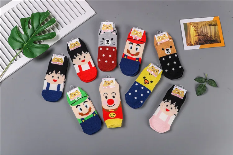 Chi Bi Maruko коралловый флис Crew Socks женские теплые Забавные милые Kawaii Art Happy Socks мультяшная уличная одежда с мотивами из аниме Модные Повседневные Удобные