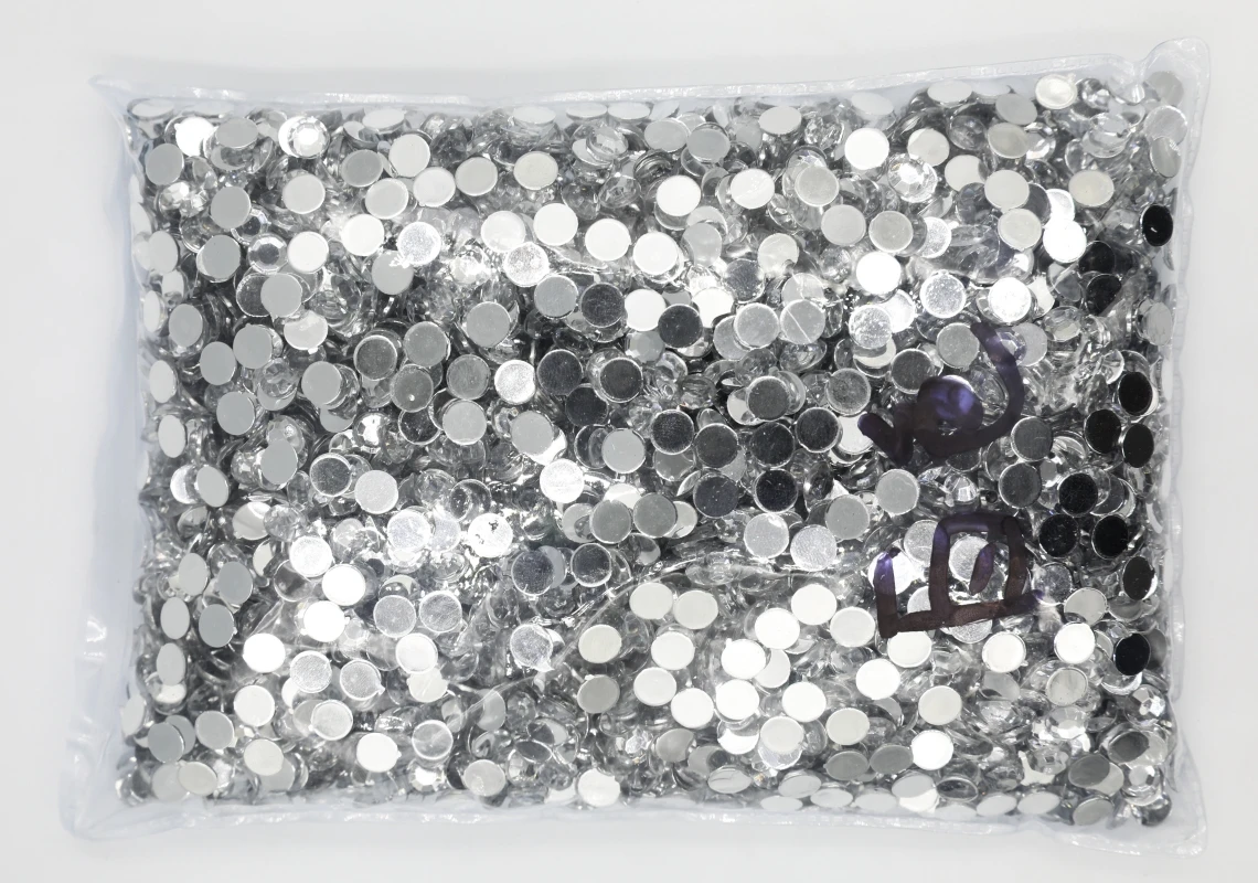 

Cryatal Clear Color 1.5~20mm Flat Back Round Acrylic Rhinestones Beads,3D Acrylic Resin Nail Art / Garment Decoration