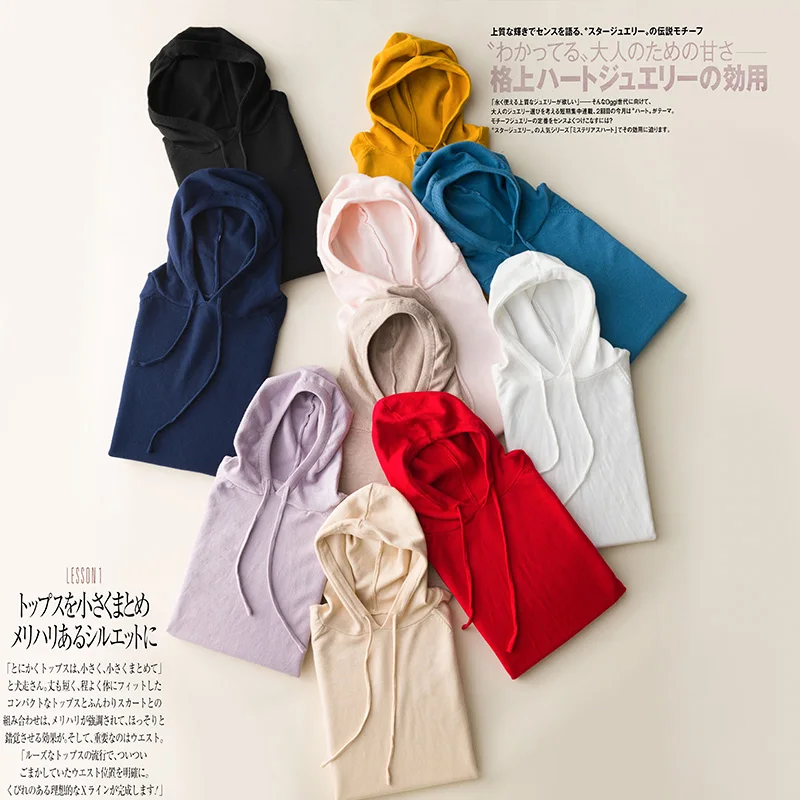 2020 Spring Autumn New Style Knitted Women Sweater Long Sleeve Pullovers High Street Candy Warm Female Korean Hooded | Женская одежда
