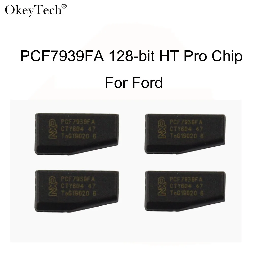 Карбоновый транспондер Okeytech 5 шт./лот чип HT Pro 128 бит PCF7939FA для Ford Edge Fusion Ecosport Mustang Cobra