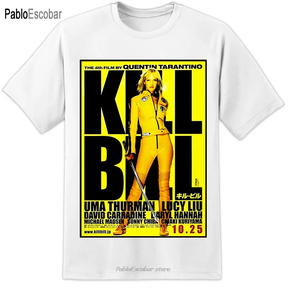 Футболка KILL BILL для мужчин женщин Культовая классика огромный редкий плакат из