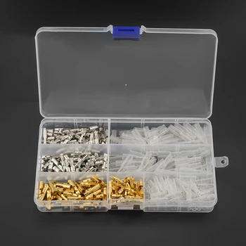

320PCS/BOX 4mm Bullet Terminal Car Electrical Wire Connector Male Female Bullet Crimp Connectors Terminal+Insulation Sheath