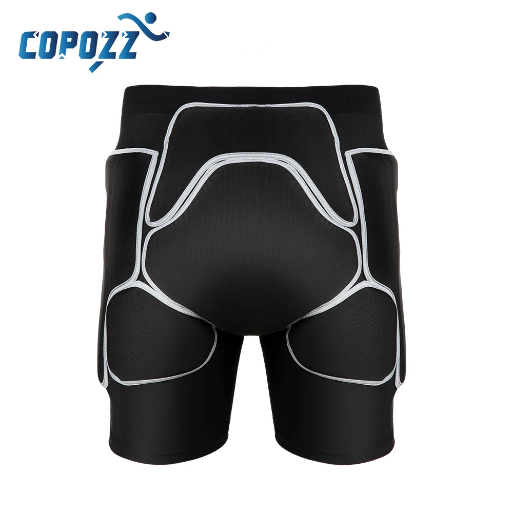 COPOZZ-equipo deportivo Unisex, pantalones cortos de protección para Snowboard, a la cadera, trasero, protección para patín de esquí, acolchados, rodilleras