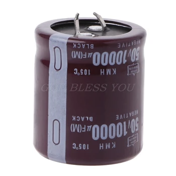 

10000uF 50V 105Celsius Power Electrolytic Capacitor Snap Fit Snap In S927 Drop Shipping