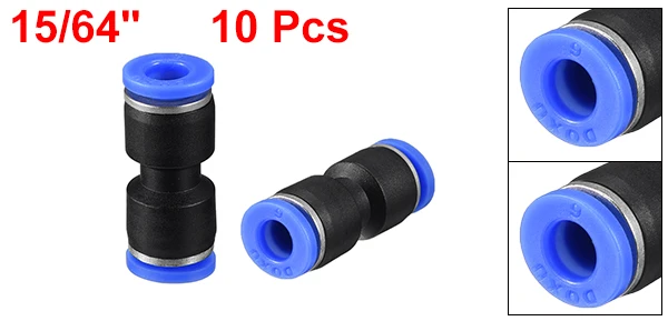6mm 10pcs Uxcell 2/10 шт. Пластик прямой союз пуш-ап для подключения фитинги для труб пуш-ап подходит замок синий вырезать трубка с плоским экраном без наклона цвет: черный, синий - Цвет: 6mm 10pcs