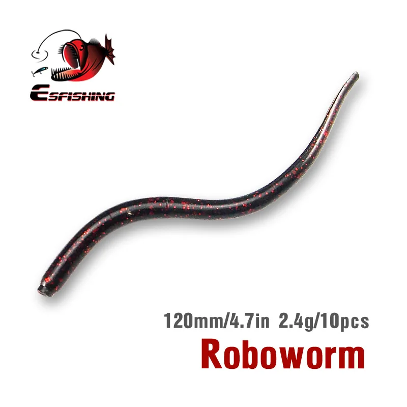 KESFISHING новые рыболовные приманки мягкие Roboworm хвост 120 мм 10 шт Pesca воблеры для ловли