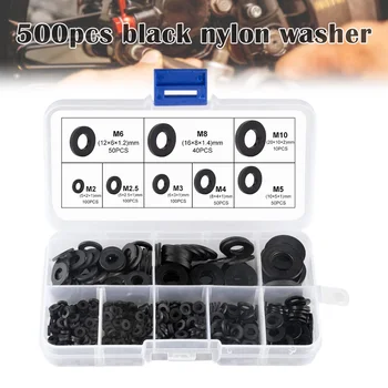 安い ホット 500 個プラスチックワッシャーゴム平ワッシャナイロンワッシャー腐食ワッシャー工業用固定具D6