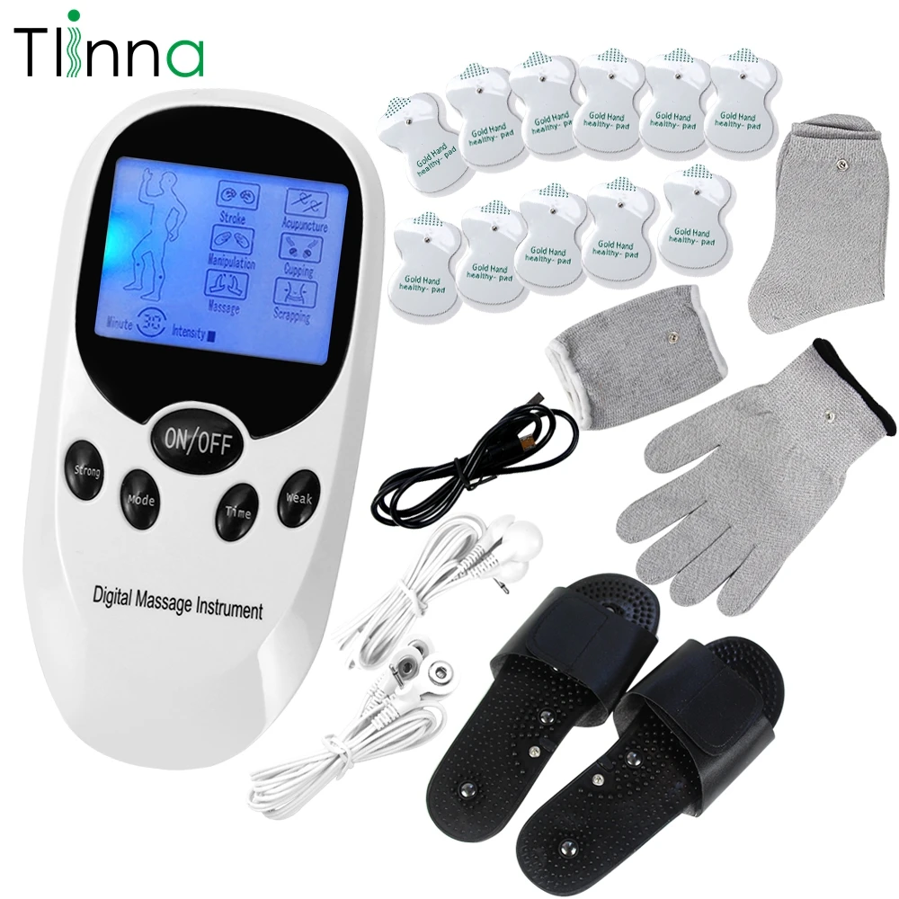 Ems Electric Acupuncture Digital Therapy Tens Body Massager Dual