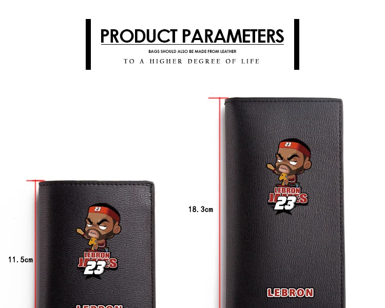 Cartoon Basketball Star Wallets LeBron James Harden Curry Bryant Purse Long Short Wallet Rose Durant (1)