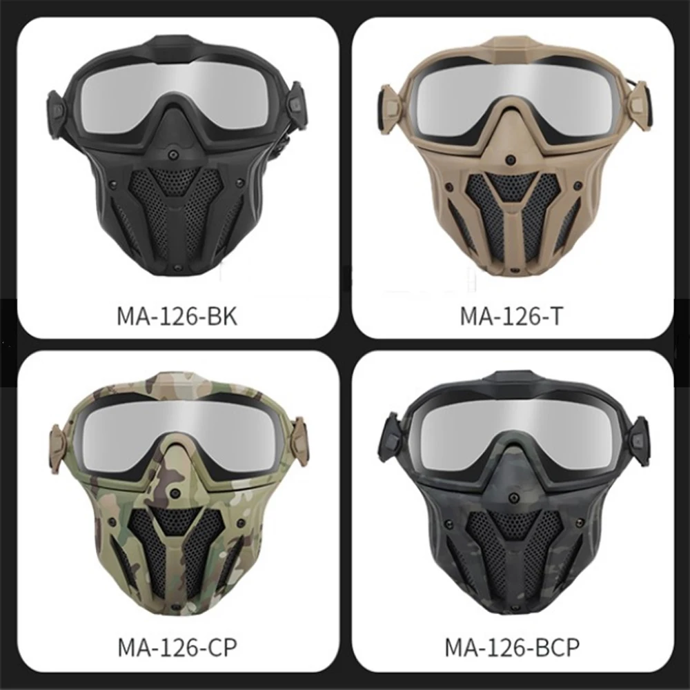 Acheter WoSporT Airsoft demi-masques Cosplay Halloween masque Airsoft  respirant protection rapide tactique
