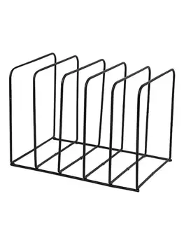 

Geometric Wrought Iron Desktop Storage Rack Shelf File Magazine Bookend Office Rack Stationery Organizer Holder Book Stand