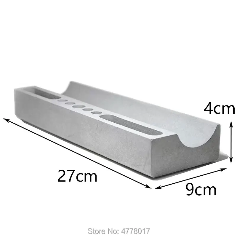 Креативные держатели для ручки силиконовые формы для Бетон цемент настольная коробка для хранения мульти-функциональная ручка контейнер форм штукатурка глиняная форма