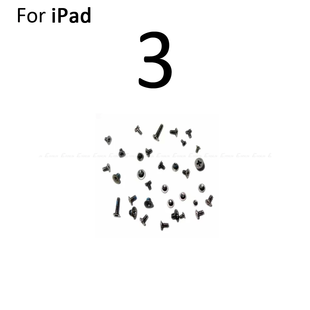 Новые внутренние аксессуары болт с нижней крепежные винты для iPad 4 Air Mini 1 2 3 полный набор винтов запасные части