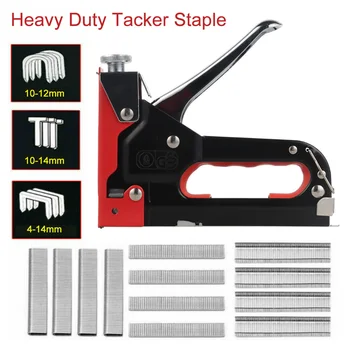 

3in1 Manual Heavy Duty Hand Nail Gun Steel Furniture Stapler Framing Staples Tacker Tools Hand Operated Steel Stapler Brad Nail