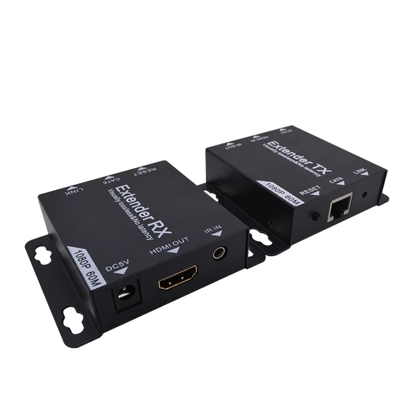 

HDMI60 M Single Signal Booster High-definition 1080P with ir hdmi to RG45 60 M Extender