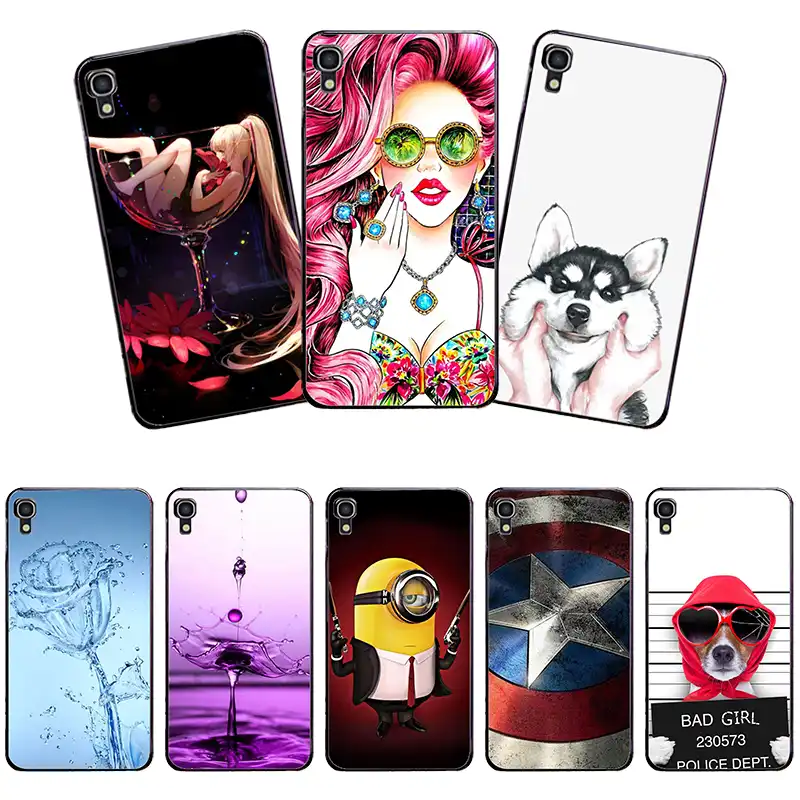 Чехол накладка для Alcatel One Touch Idol 4 5 2 дюйма OT6055 6055 6055K цветочные растения единорог