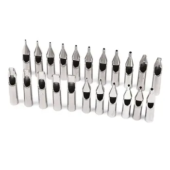 

High Quality 22PCS 304 Stainless Steel Tattoo Tips Kit Tattoo Nozzle Tips Mix