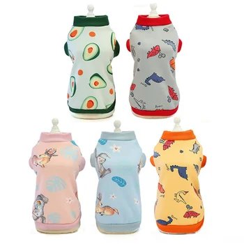 

Cute Print Pet Clothes Autumn Winter Warm Pet Clothing For Chihuahua Puppy Dogs Sweatshirt Puppy Cat Pullover Dogs Pets Costume