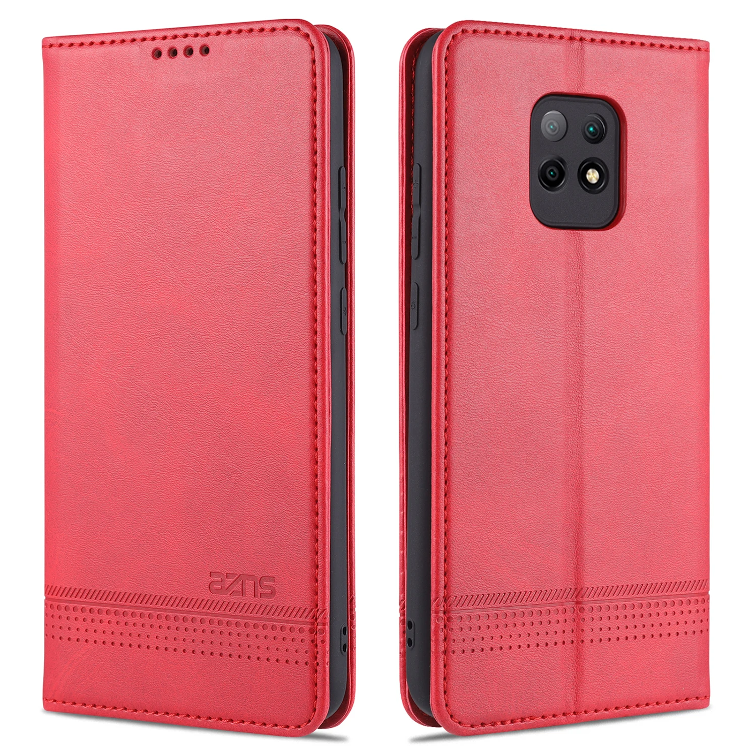 Premium AZNS Leather Wallet Flip Case - Multi-Function Phone Cover with Card Slots and Stand Feature