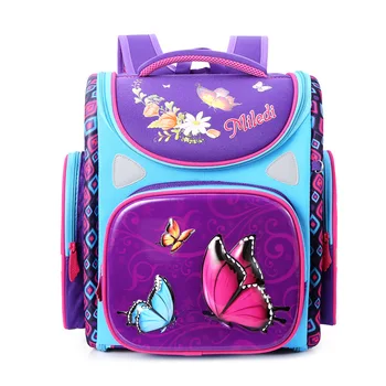 

New Quality Children School Backpacks For Girls and Boys Orthopedic Knapsack Kids 3D Cartoon Primary School Bags Girl Backpack