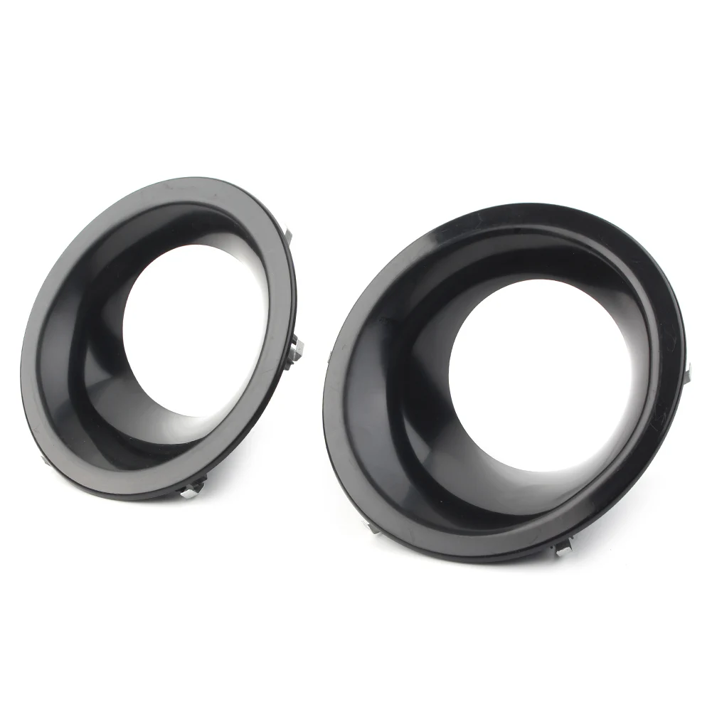 Auto Black ABS Front Bumper Fog Lamp Light Cover Bezel For Land Rover Disvovery 4 LR4 2010 2011 2012 2013 2014 2Pcs car accessories