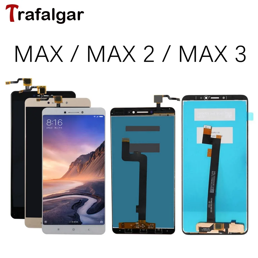 ЖК дисплей для Xiaomi Mi Max 3 сенсорный экран с дигитайзером в сборе 2 сменный Max3 черный
