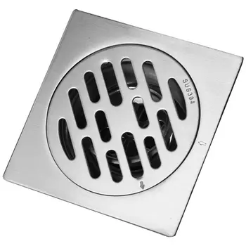 

New Square Drain Strong Stainless Steel Anti Odor Hotel Bathroom Flooring Waste Gate Shower Trough (# 1)