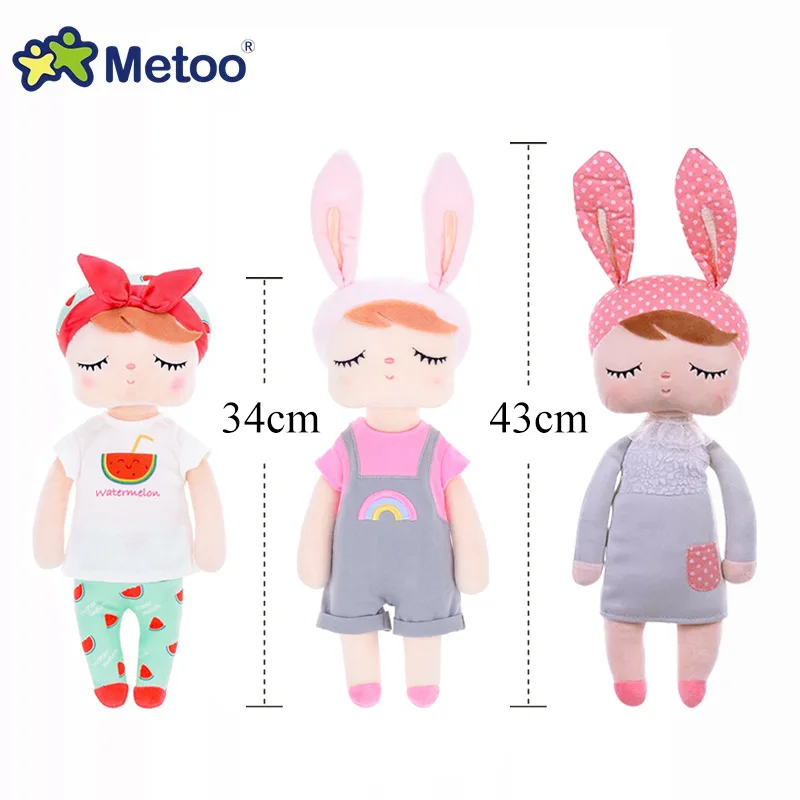 Metoo кукла Анджела мягкий Игрушечный Кролик мягкие Животные плюшевые игрушки