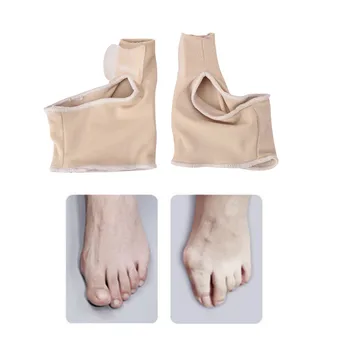 

Ifory 2Pcs Bunion Protector Gel Pad Stretch Nylon Valgus Protector Toes Separating Silicone Thumb Feet Care Adjustable Massager