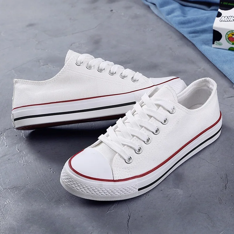 

Korean version of the simple wild color canvas shoes classic flat shoe students single shoes candy color casual women's shoes