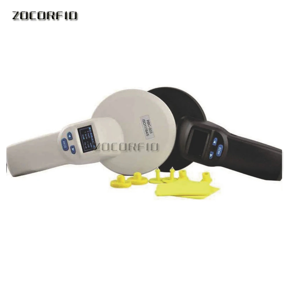Bluetooth communication 134.2Khz ISO 11784/5 RFID animal rfid reader for pig cattel dog sheep data management+2pcs tags | Контроль
